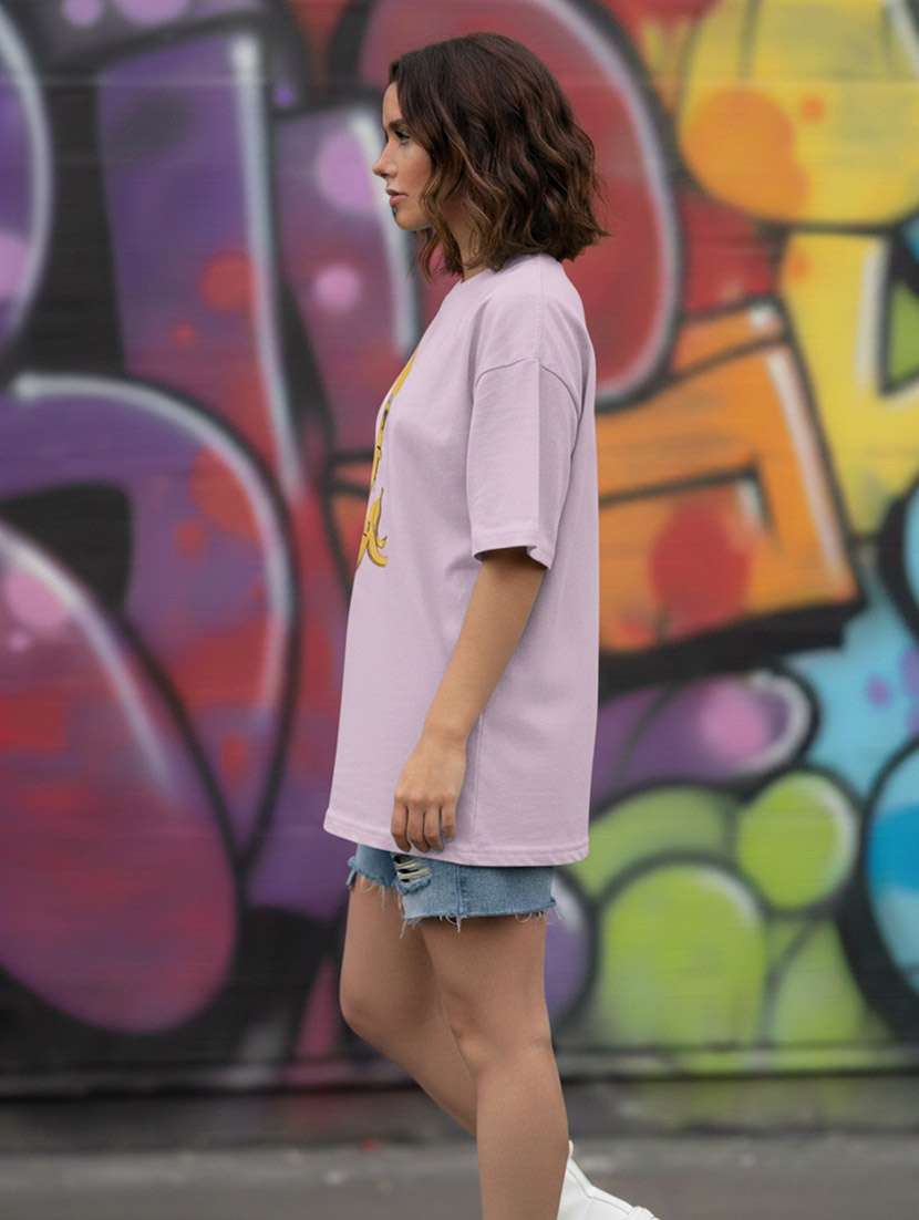 women graphic drop shoulder oversized t-shirt - 22441427 -  Standard Image - 3