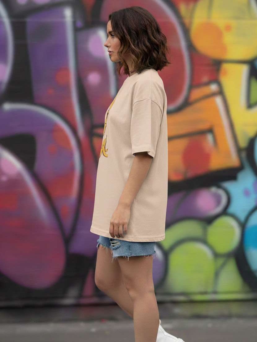 women graphic drop shoulder oversized t-shirt - 22441429 -  Standard Image - 3