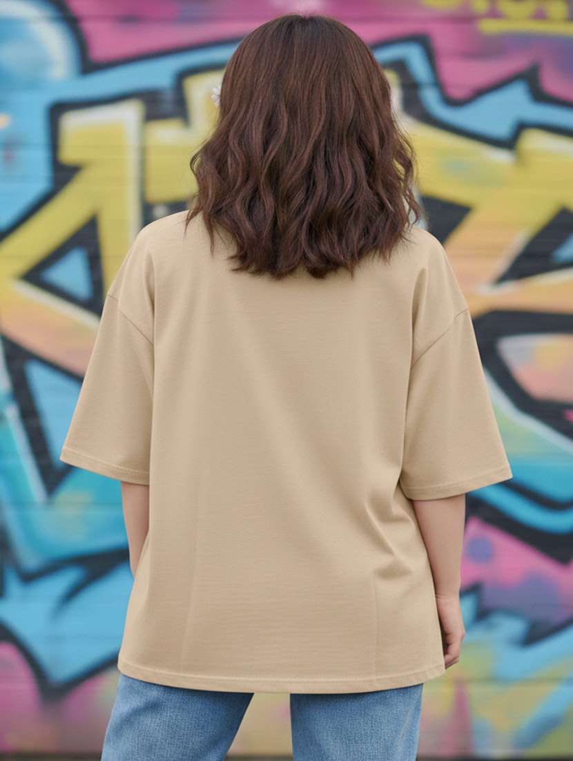 women graphic drop shoulder oversized t-shirt - 22441431 -  Standard Image - 3