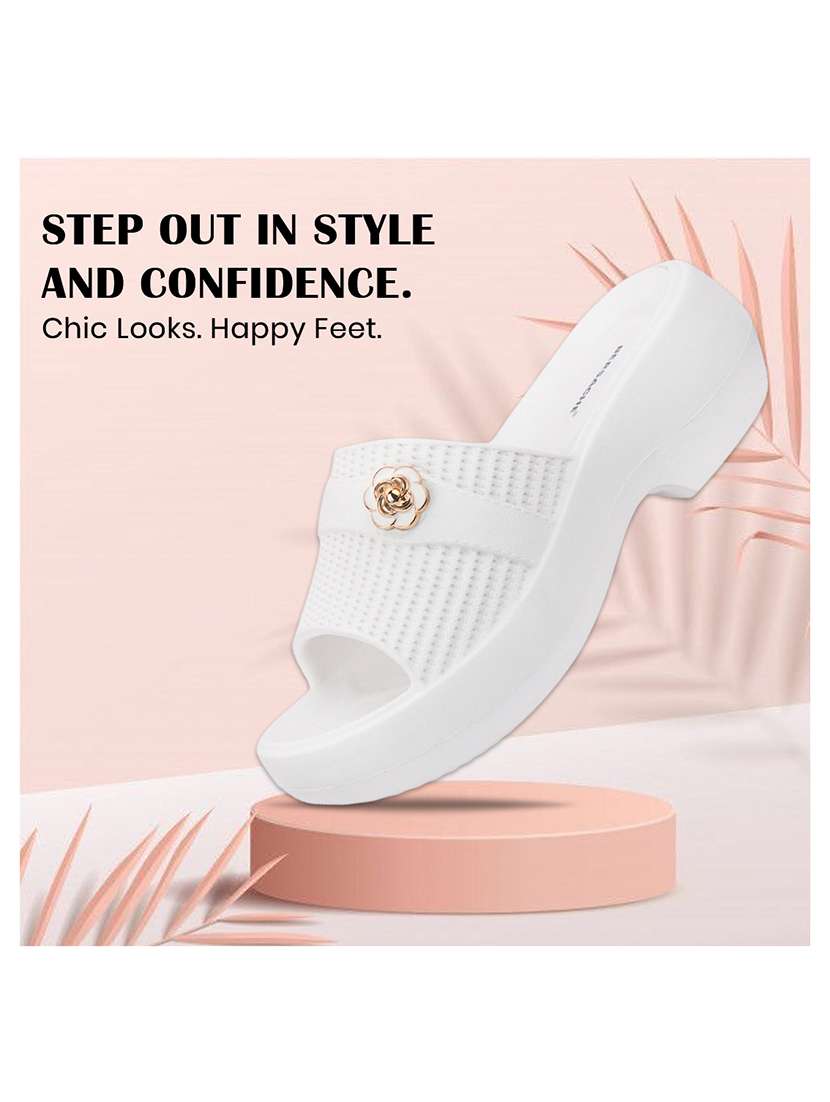 women white slip on sandal - 22441454 -  Standard Image - 5