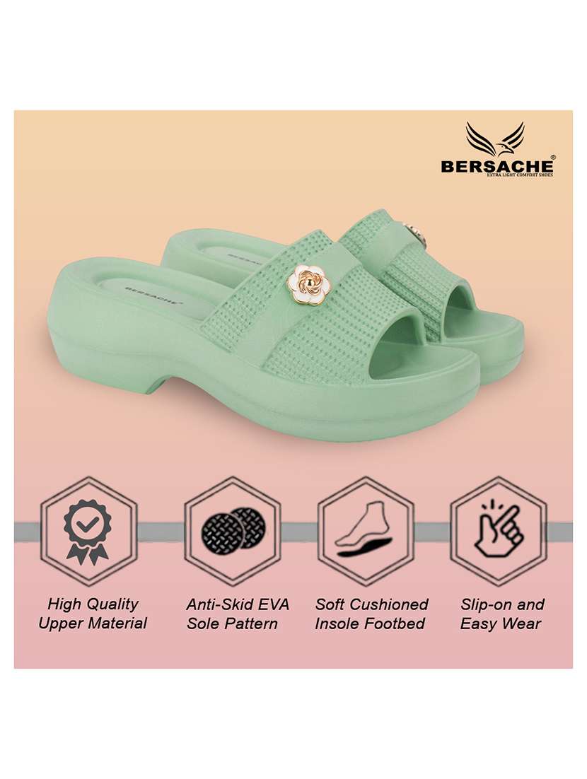 women green slip on sandal - 22441456 -  Standard Image - 3