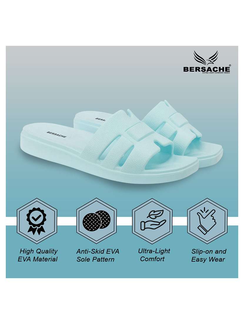 women blue slip on sandal - 22441463 -  Standard Image - 3