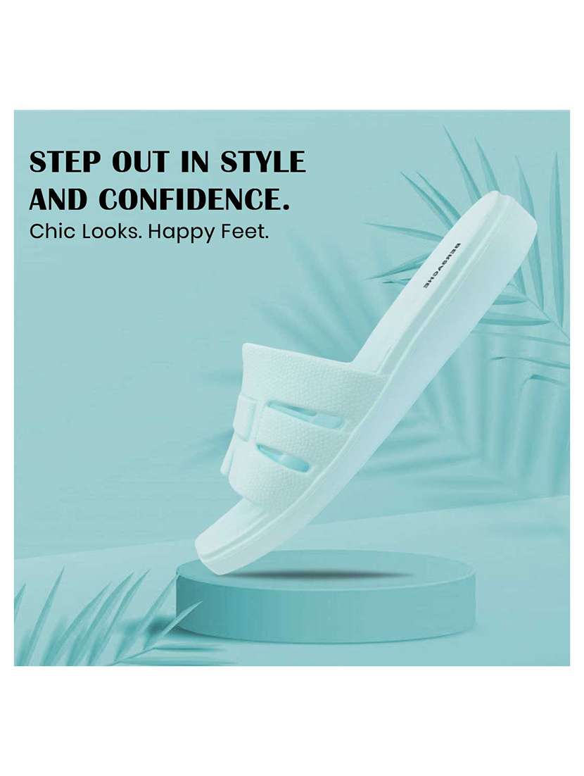 women blue slip on sandal - 22441463 -  Standard Image - 5