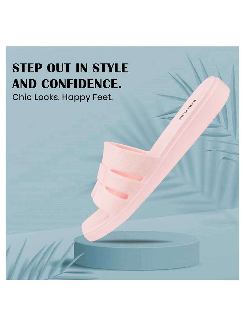 women peach slip on sandal - 22441465 -  Standard Image - 5