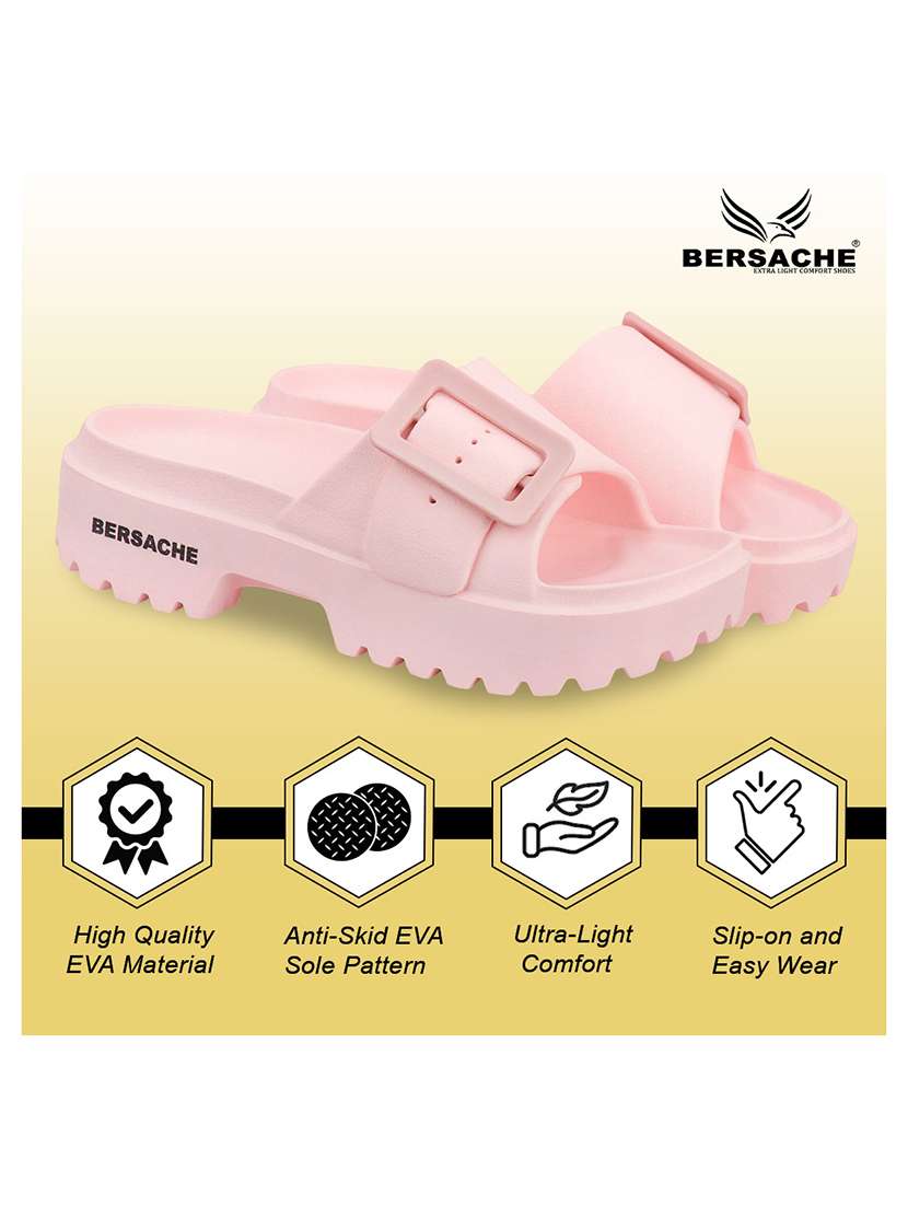 women peach slip on sandal - 22441470 -  Standard Image - 3