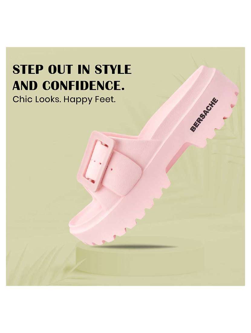 women peach slip on sandal - 22441470 -  Standard Image - 5