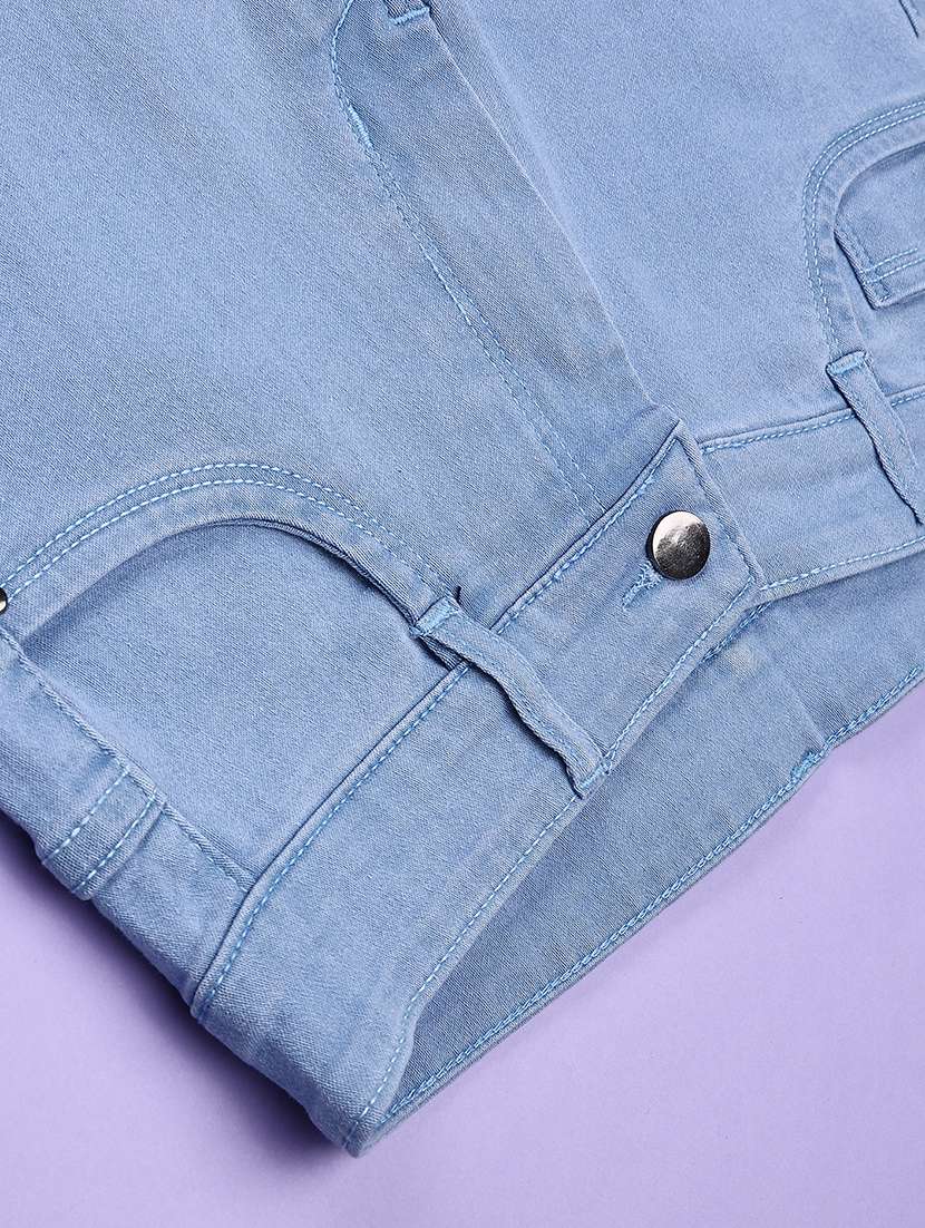 girls washed mid rise straight fit jeans - 22441531 -  Standard Image - 3