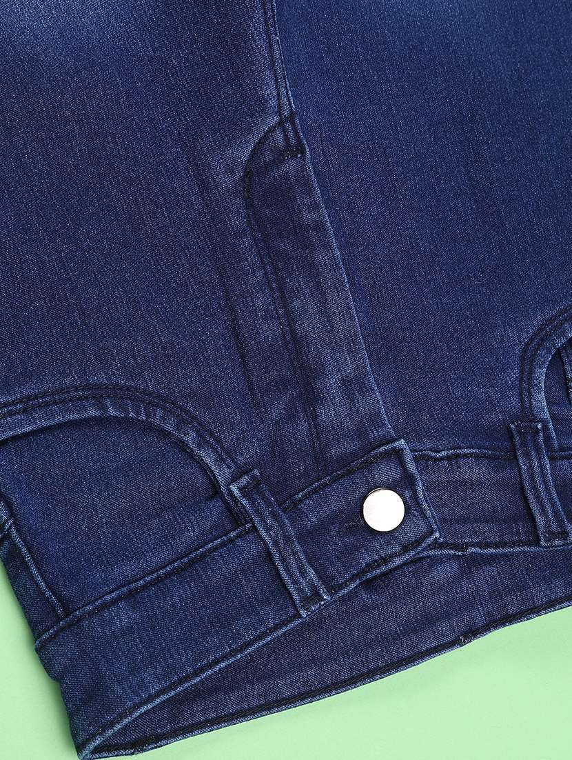 girls washed mid rise straight jeans - 22441533 -  Standard Image - 3