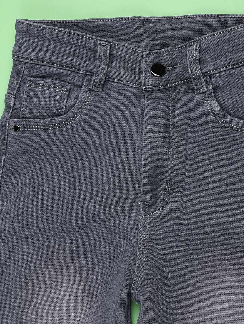 girls washed mid rise straight jeans - 22441534 -  Standard Image - 3