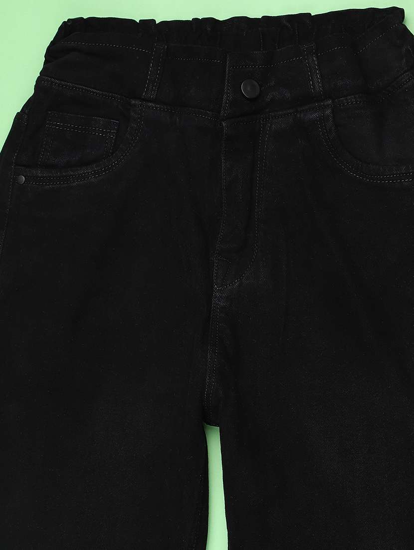 girls plain mid rise slim fit jeans - 22441541 -  Standard Image - 3