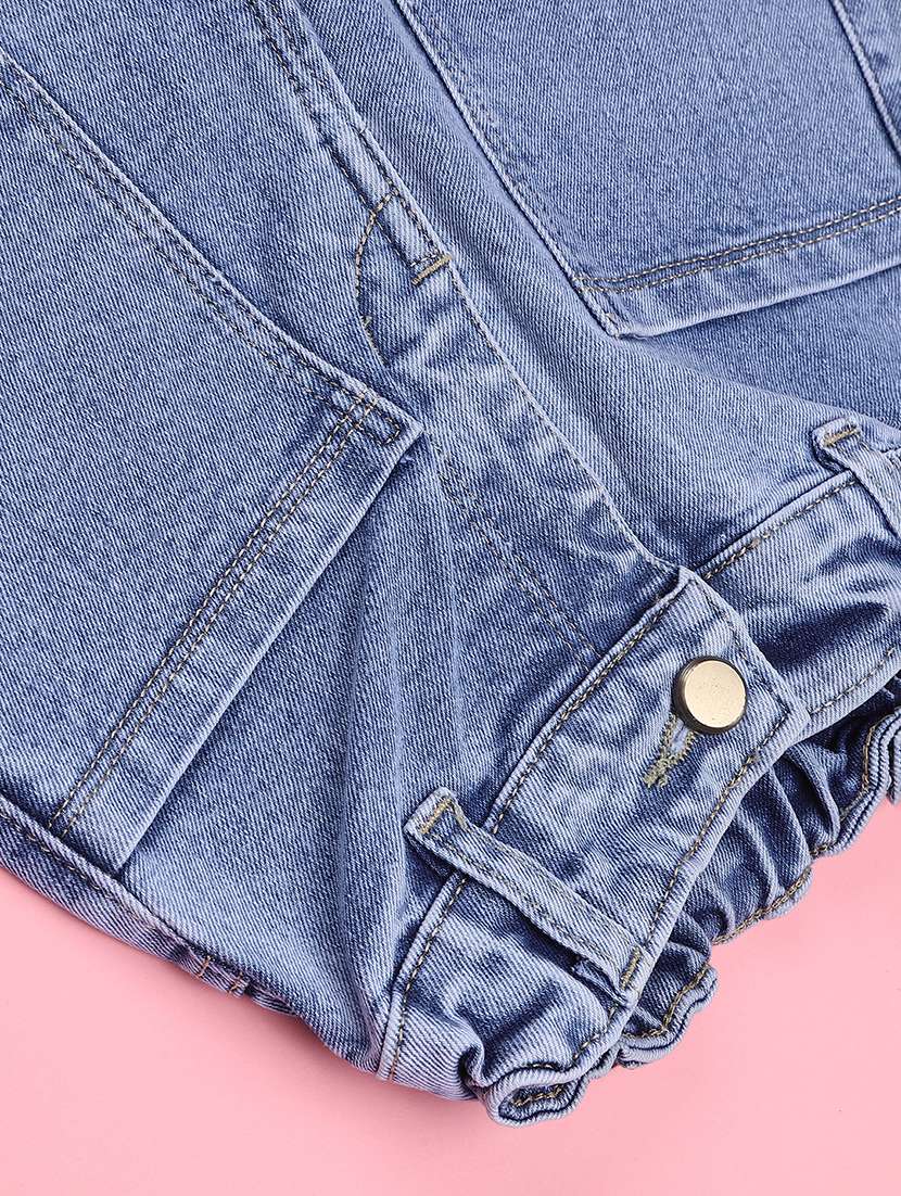 girls washed mid rise bootcut jeans - 22441549 -  Standard Image - 3
