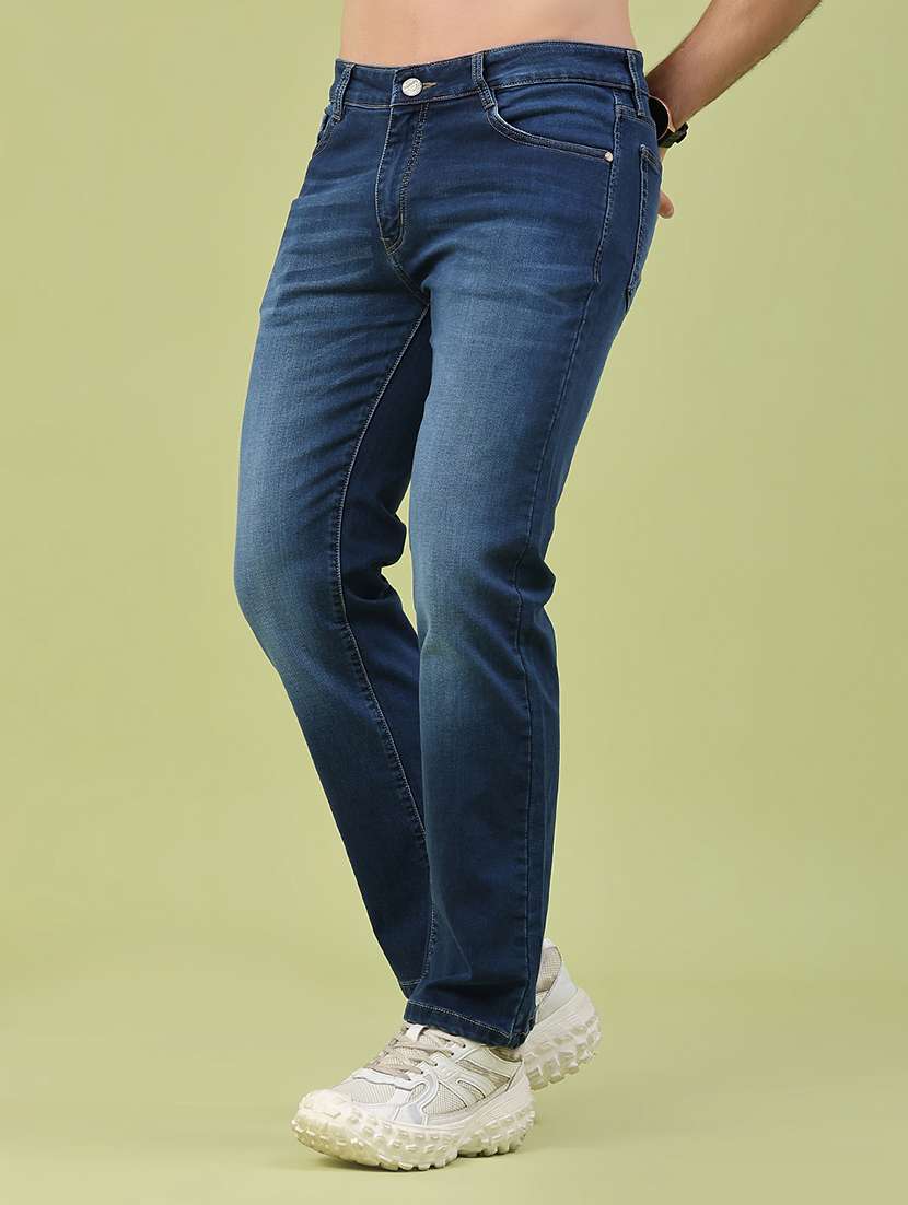 men washed mid rise full length slim fit jeans - 22441594 -  Standard Image - 3