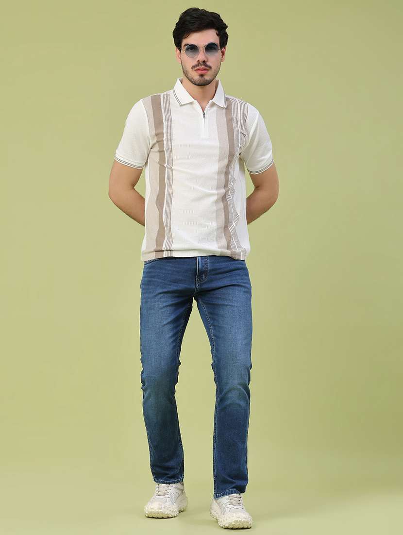 men washed mid rise full length slim fit jeans - 22441594 -  Standard Image - 5