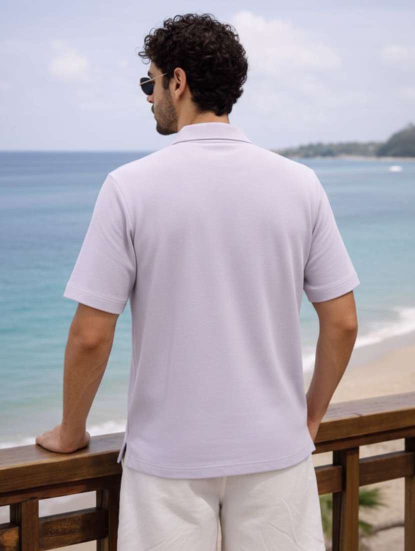 men solid short sleeve regular fit polo t-shirt - 22441886 -  Standard Image - 3