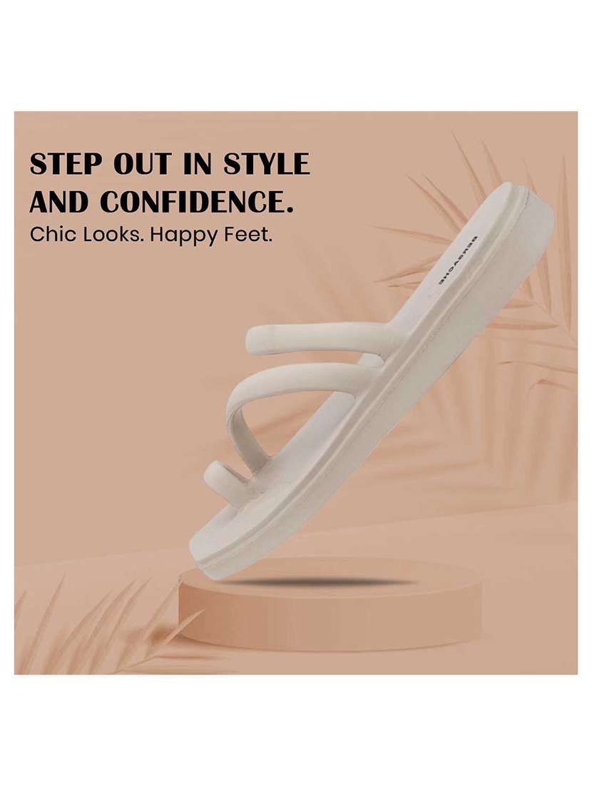 men solid beige slip on flip flop - 22442098 -  Standard Image - 5