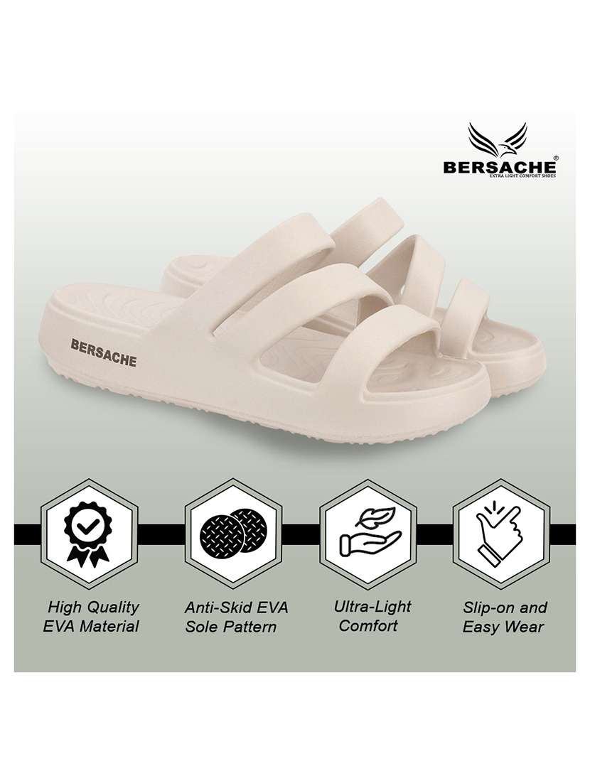 men solid beige slip on flip flop - 22442102 -  Standard Image - 3
