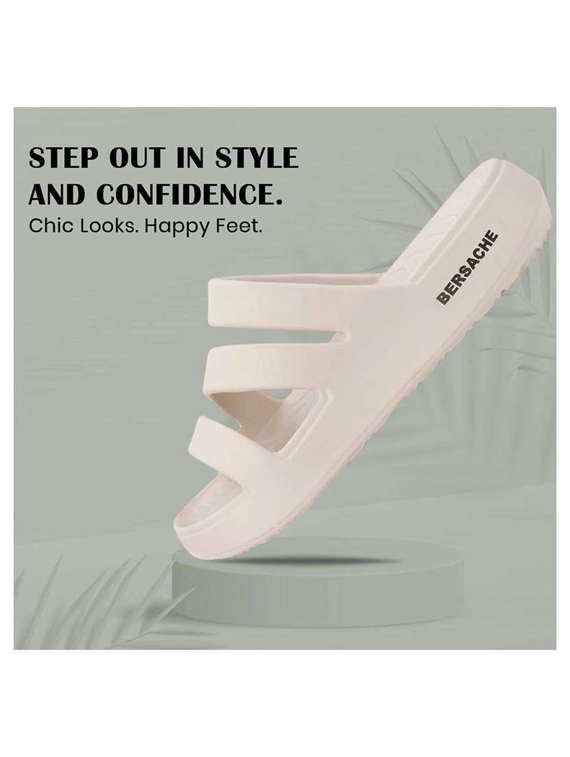 men solid beige slip on flip flop - 22442102 -  Standard Image - 5