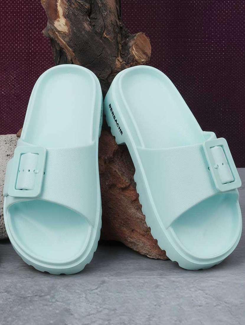 women light blue flip flops