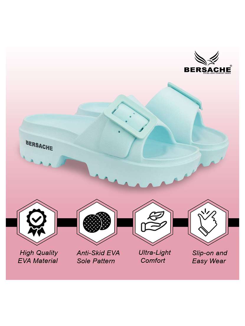 women light blue flip flops - 22442115 -  Standard Image - 3