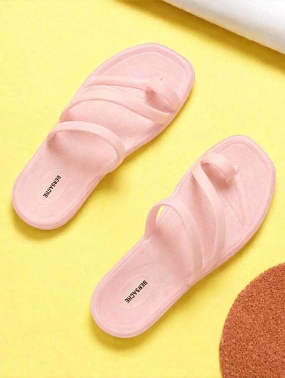 women peach s flip flop