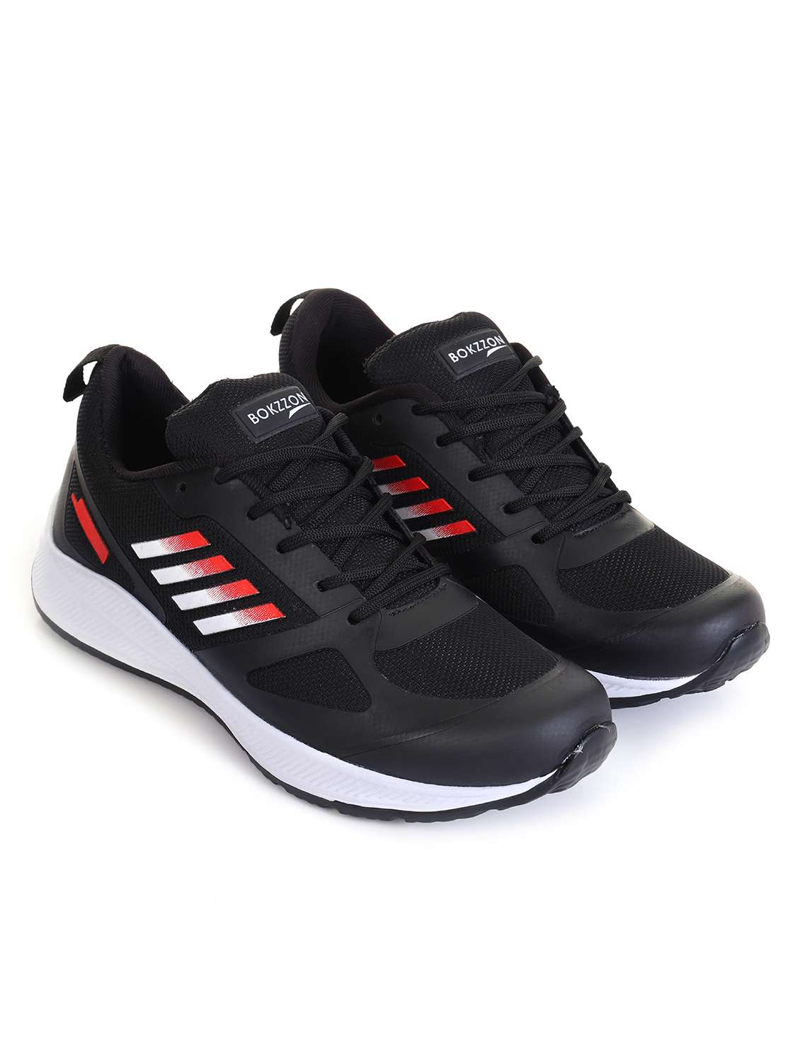 men black solid lace up casual shoe