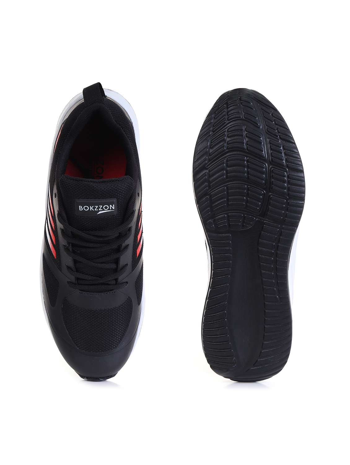 men black solid lace up casual shoe - 22442295 -  Standard Image - 3