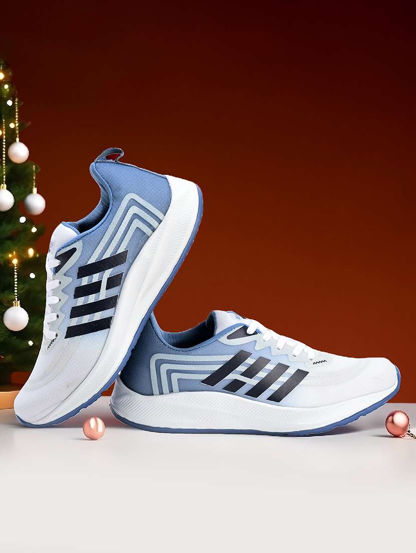 men printed lace up sport shoe