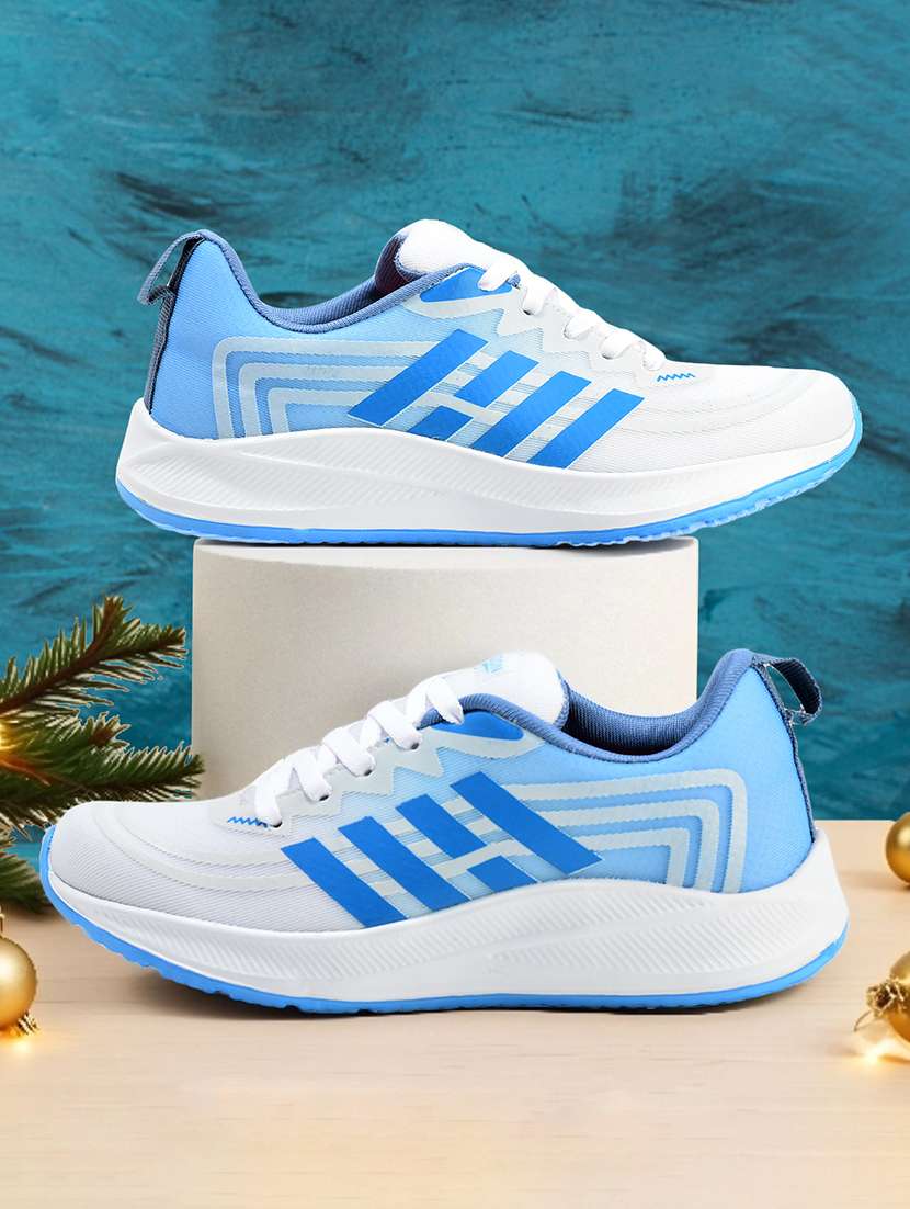 men printed lace up sport shoe