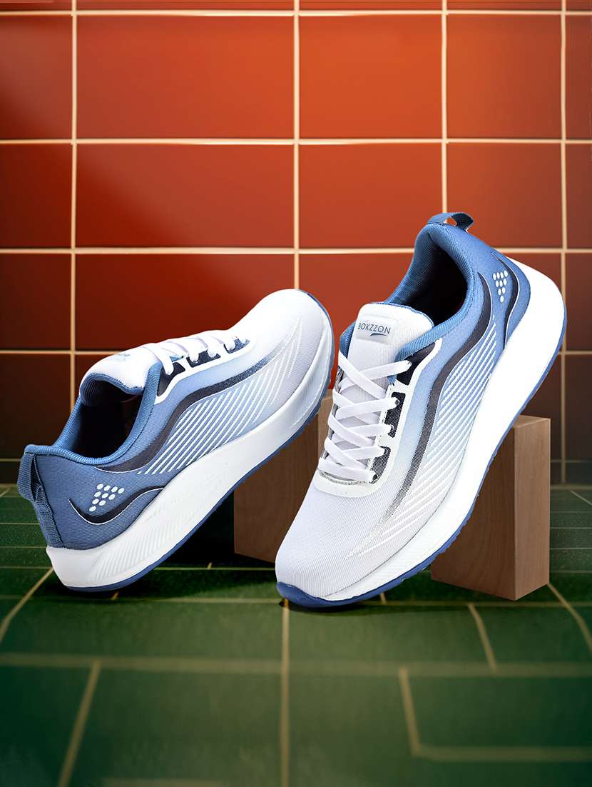 men color blocked lace up sport shoe