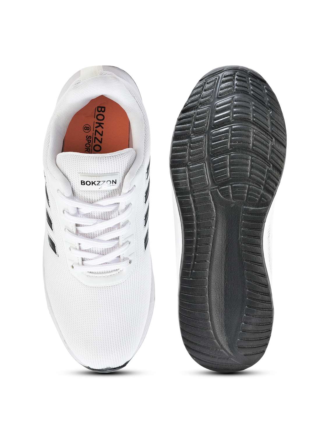 men white solid lace up sport shoe - 22442310 -  Standard Image - 3