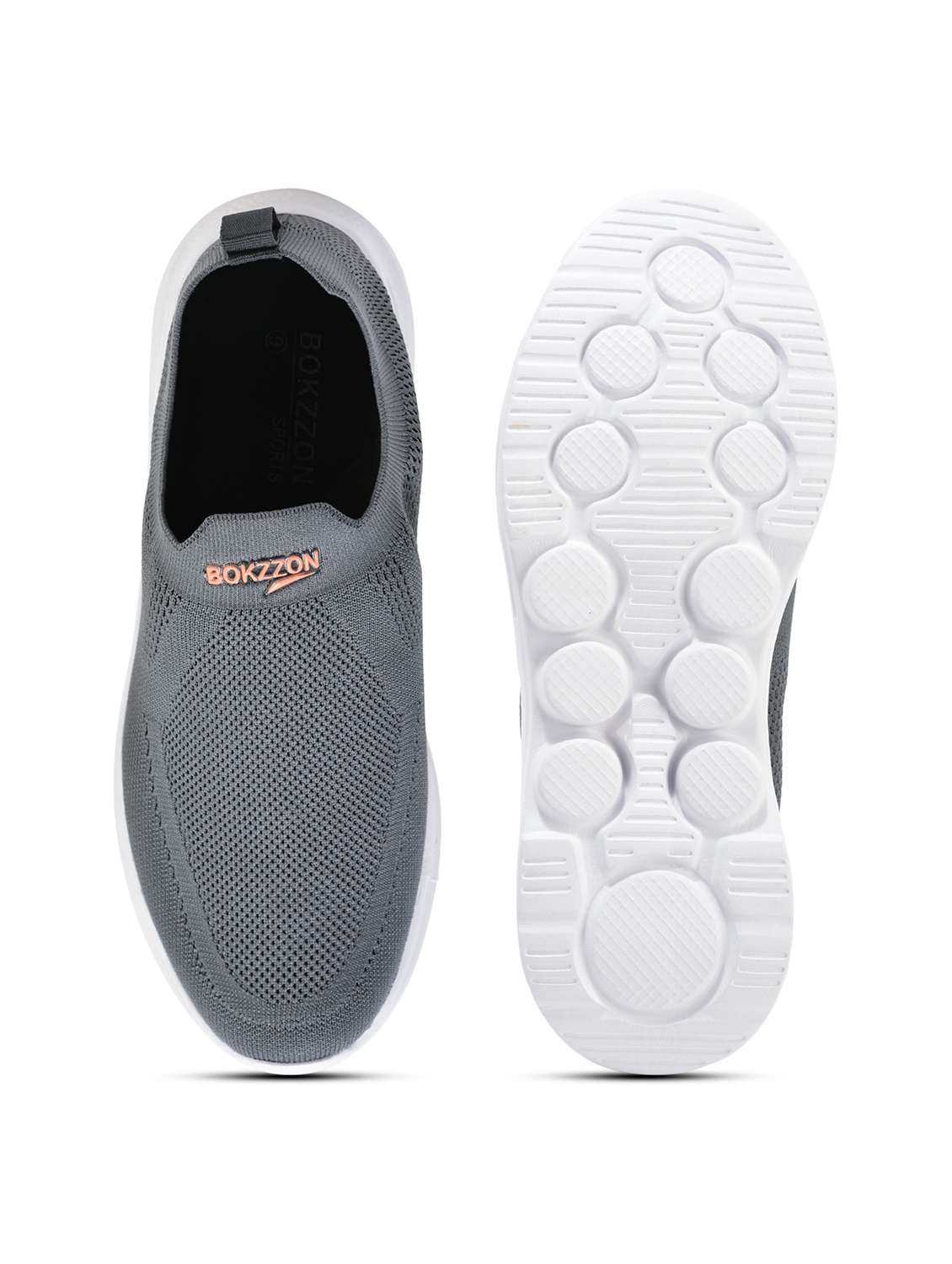 men grey solid slip on casual shoe - 22442313 -  Standard Image - 3