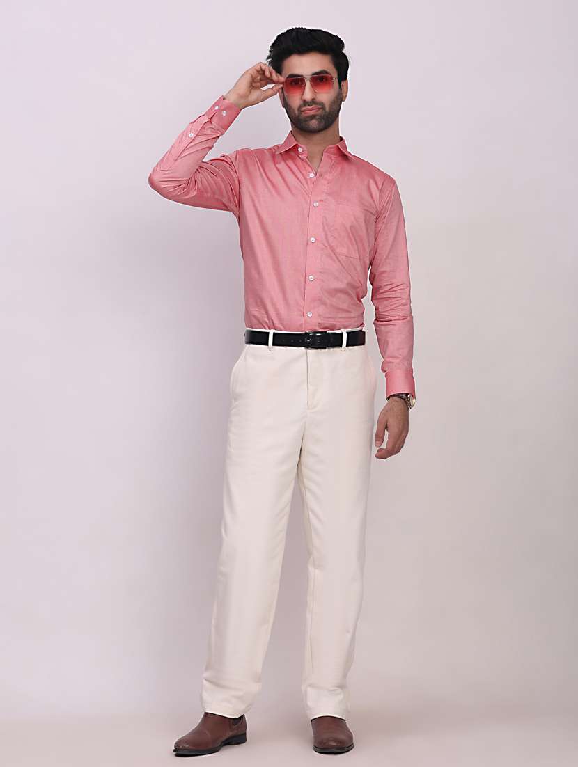 men solid long sleeve regular fit casual shirt - 22442791 -  Standard Image - 3
