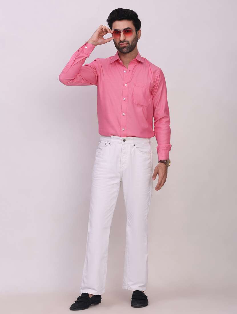 men solid long sleeve regular fit casual shirt - 22442797 -  Standard Image - 3