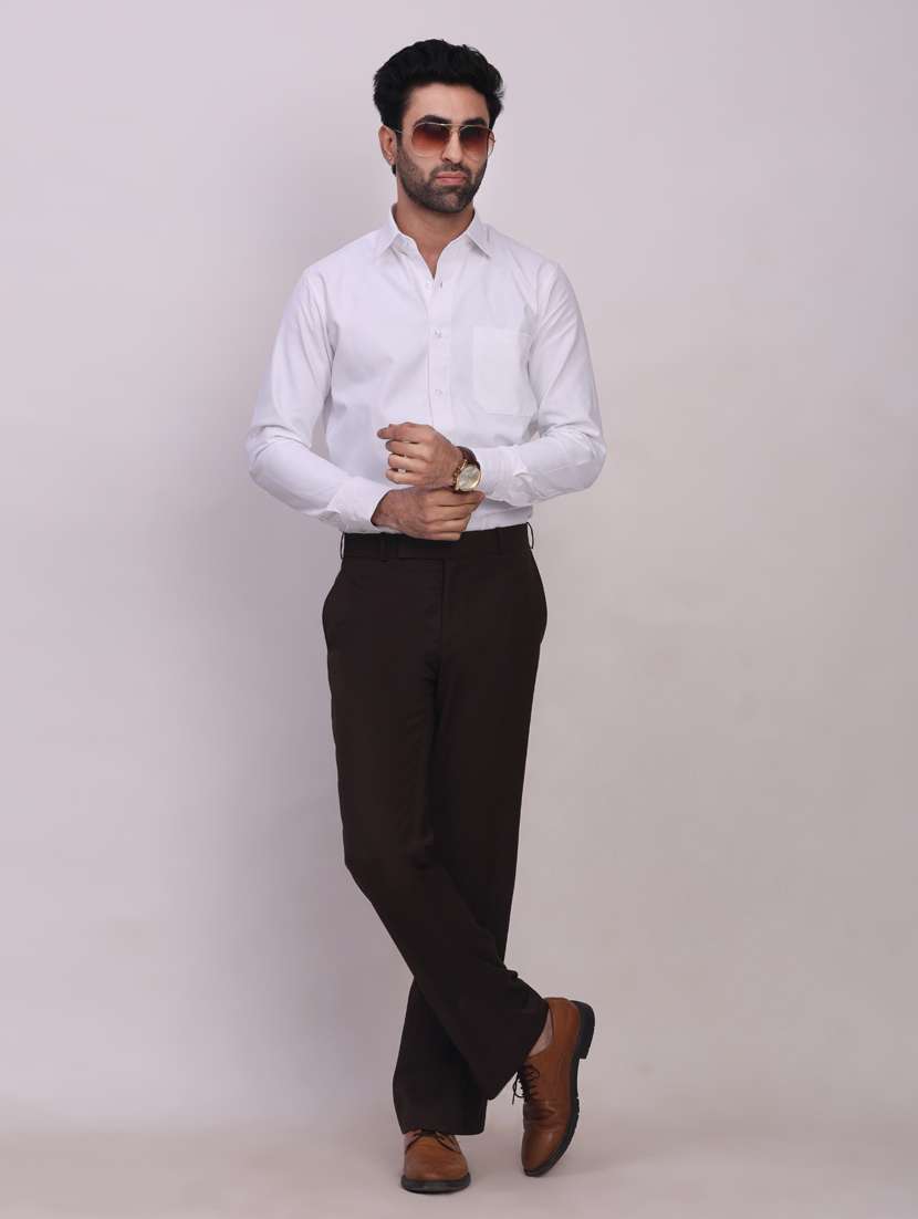 men solid long sleeve regular fit casual shirt - 22442801 -  Standard Image - 3