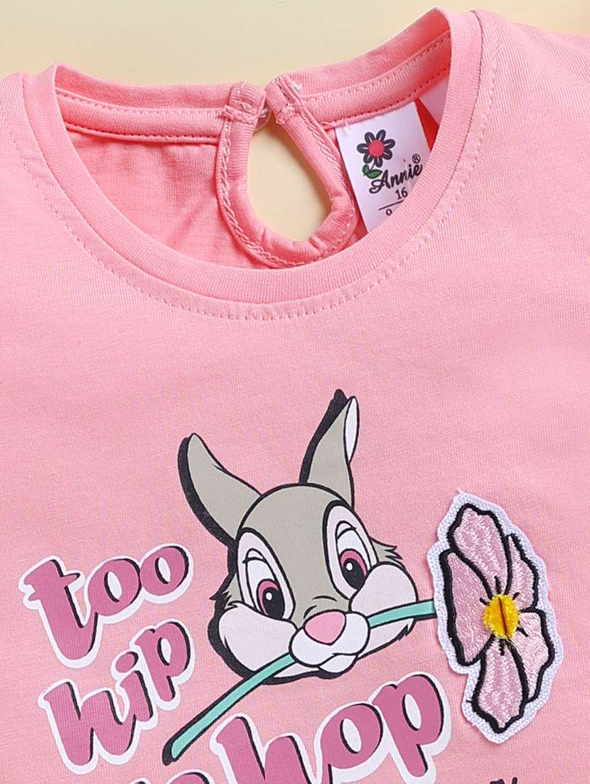girls printed round neck shorts set - 22443279 -  Standard Image - 5