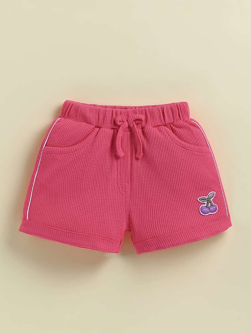 girls printed round neck shorts set - 22443284 -  Standard Image - 3