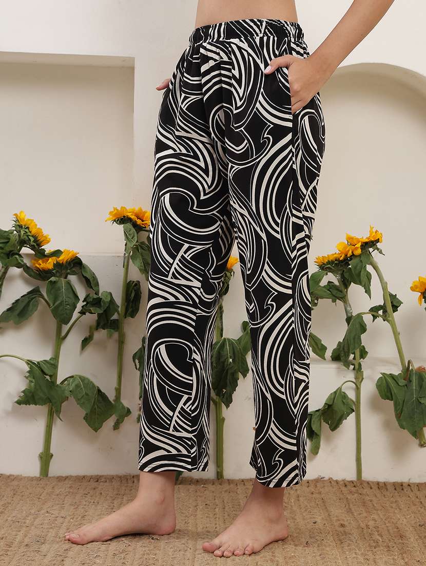 black cotton loungewear - 22443298 -  Standard Image - 3