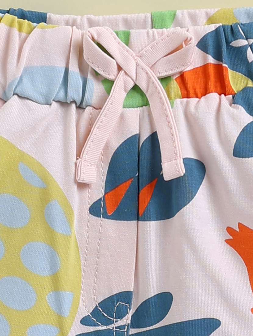 kids  pink cotton blend shorts & top set co-ord set - 22443311 -  Standard Image - 5