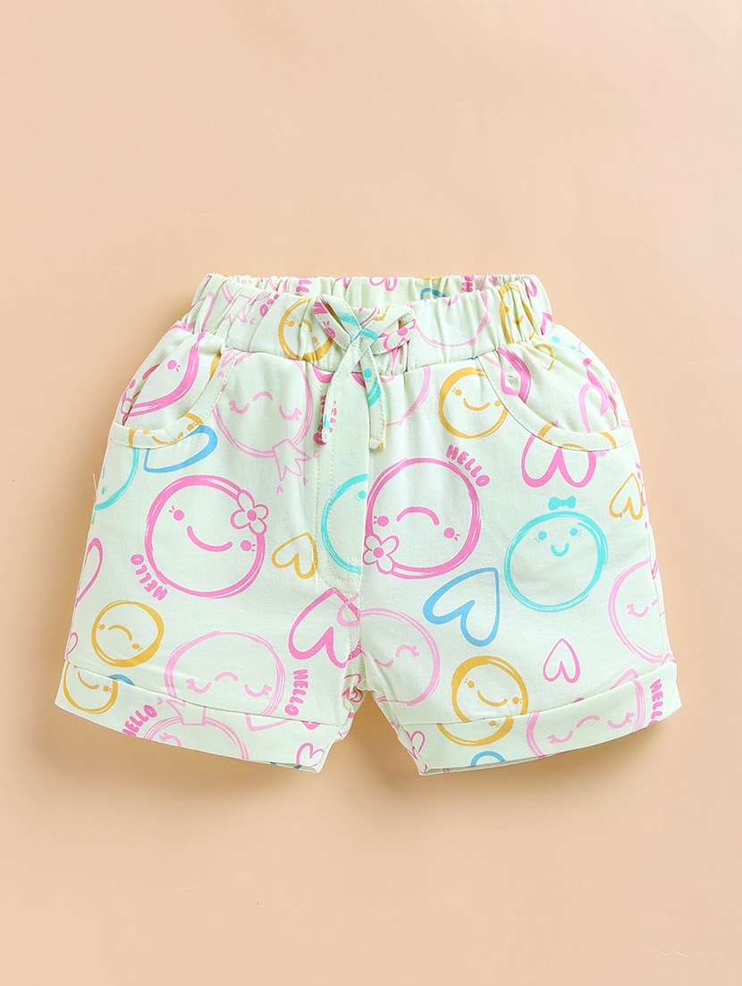 kids yellow cotton blend shorts & top set co-ord set - 22443315 -  Standard Image - 3