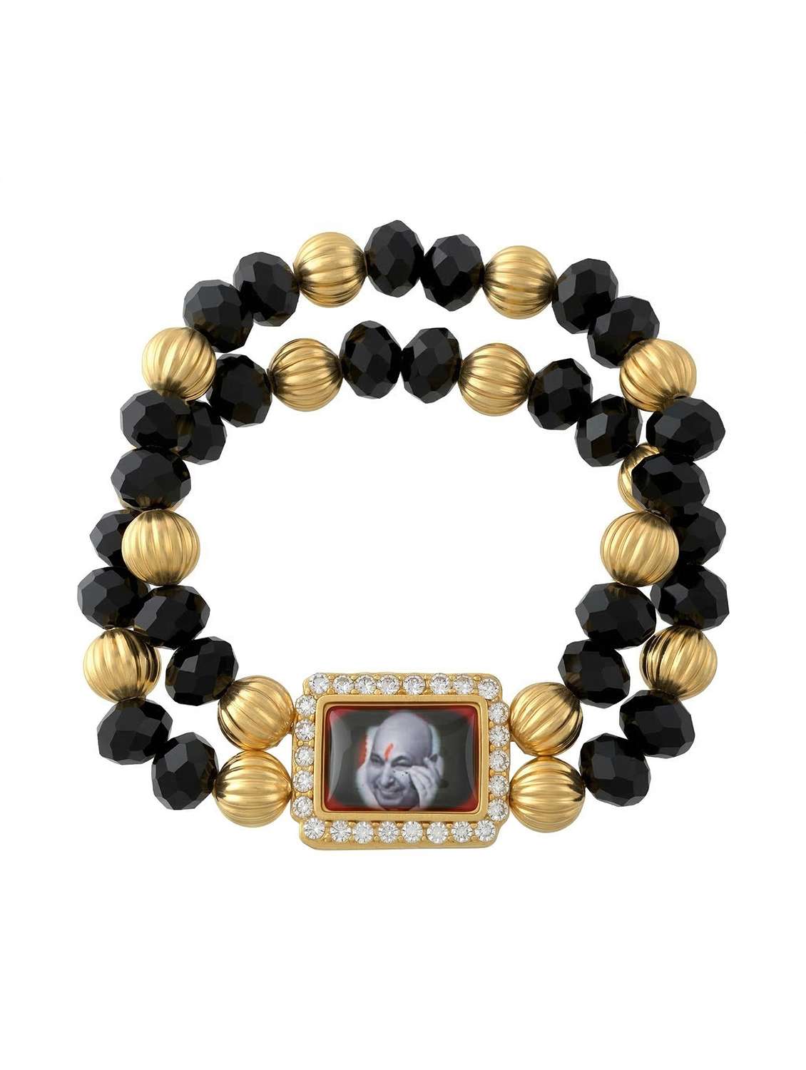 black crystal bangle  bracelet - 22443345 -  Standard Image - 3