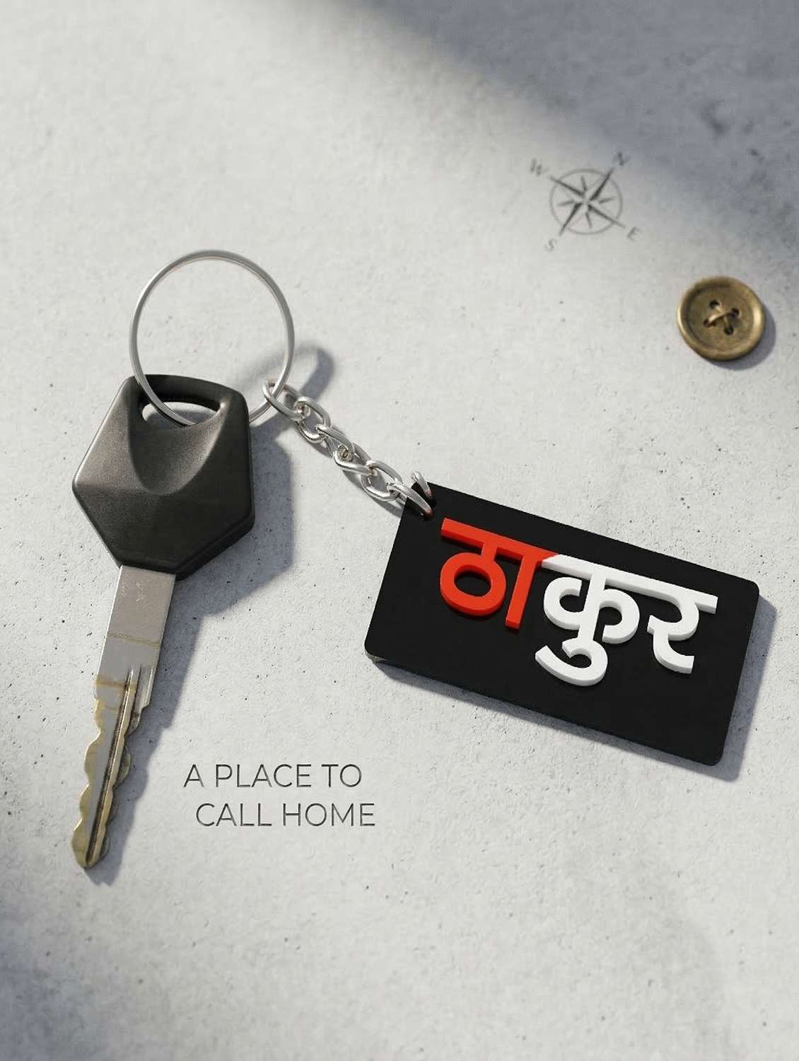 polyresin thakur keychain