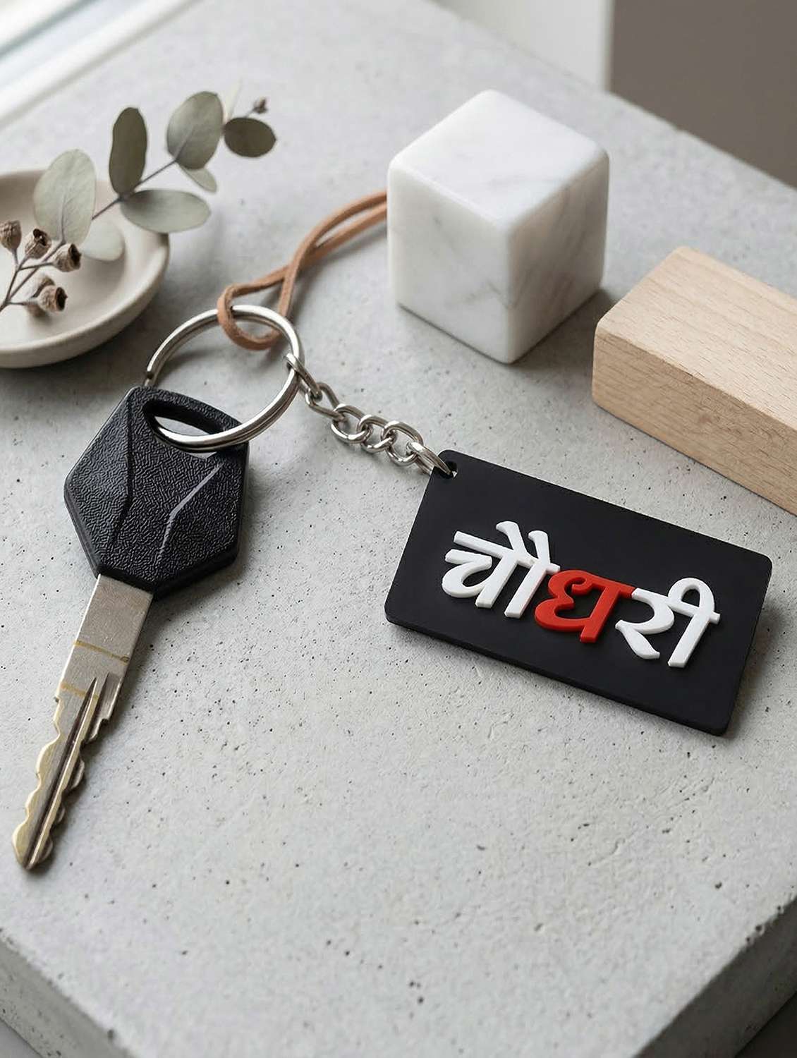 polyresin choudhary keychain