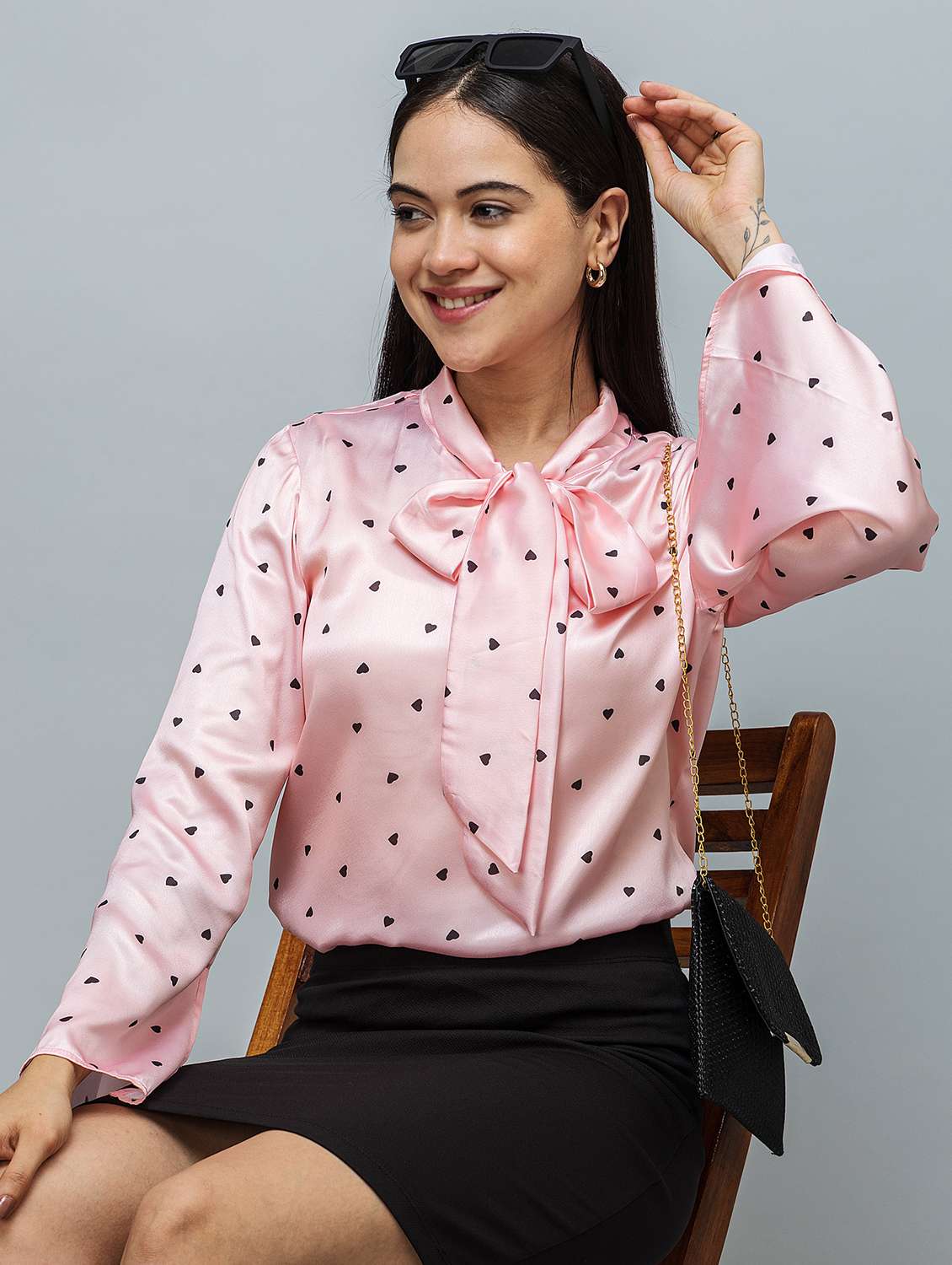 Women Printed Long Sleeve Regular Top - 22443617 -  Standard Image - 5