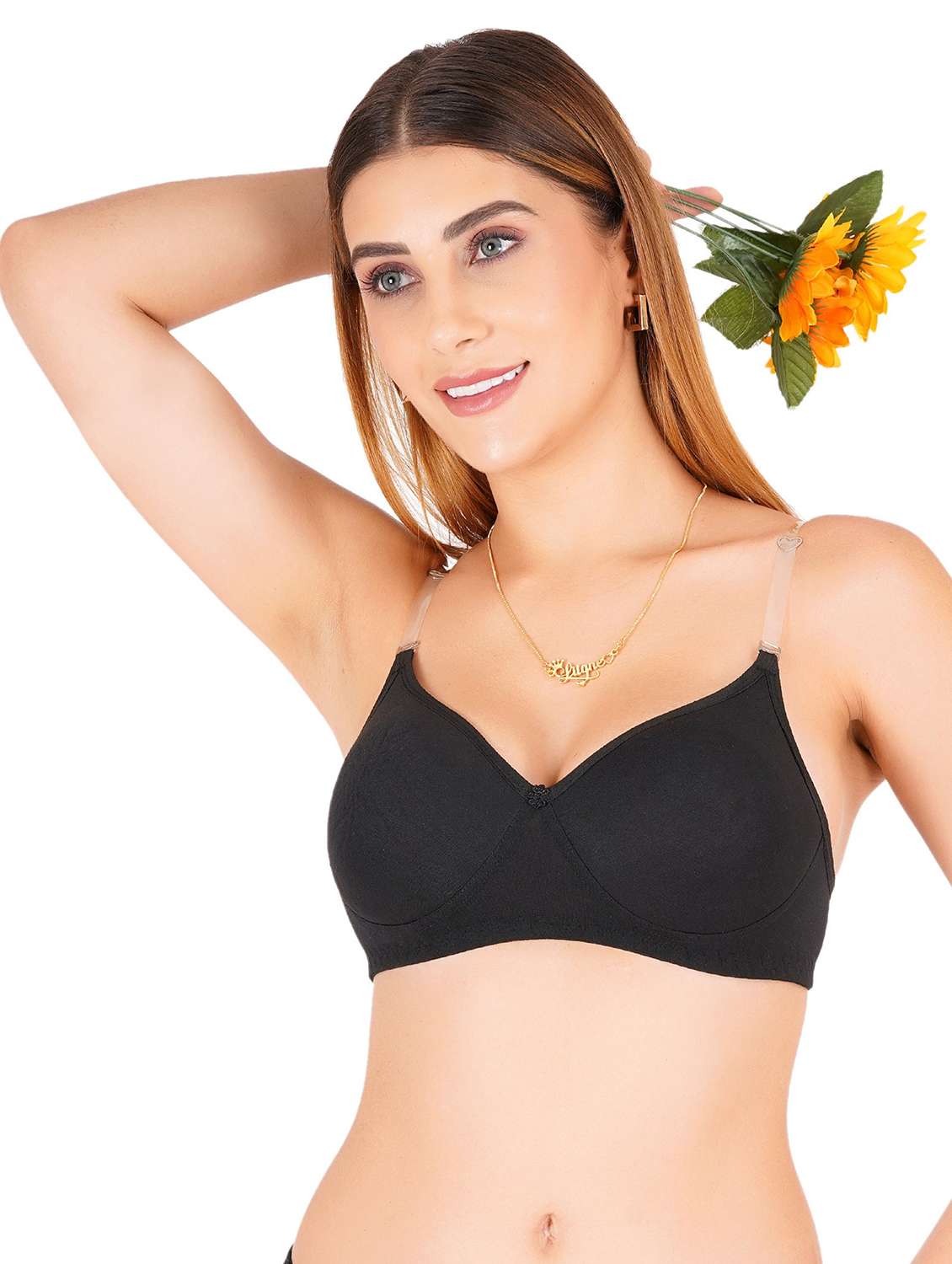 women solid non-wired t-shirt bra