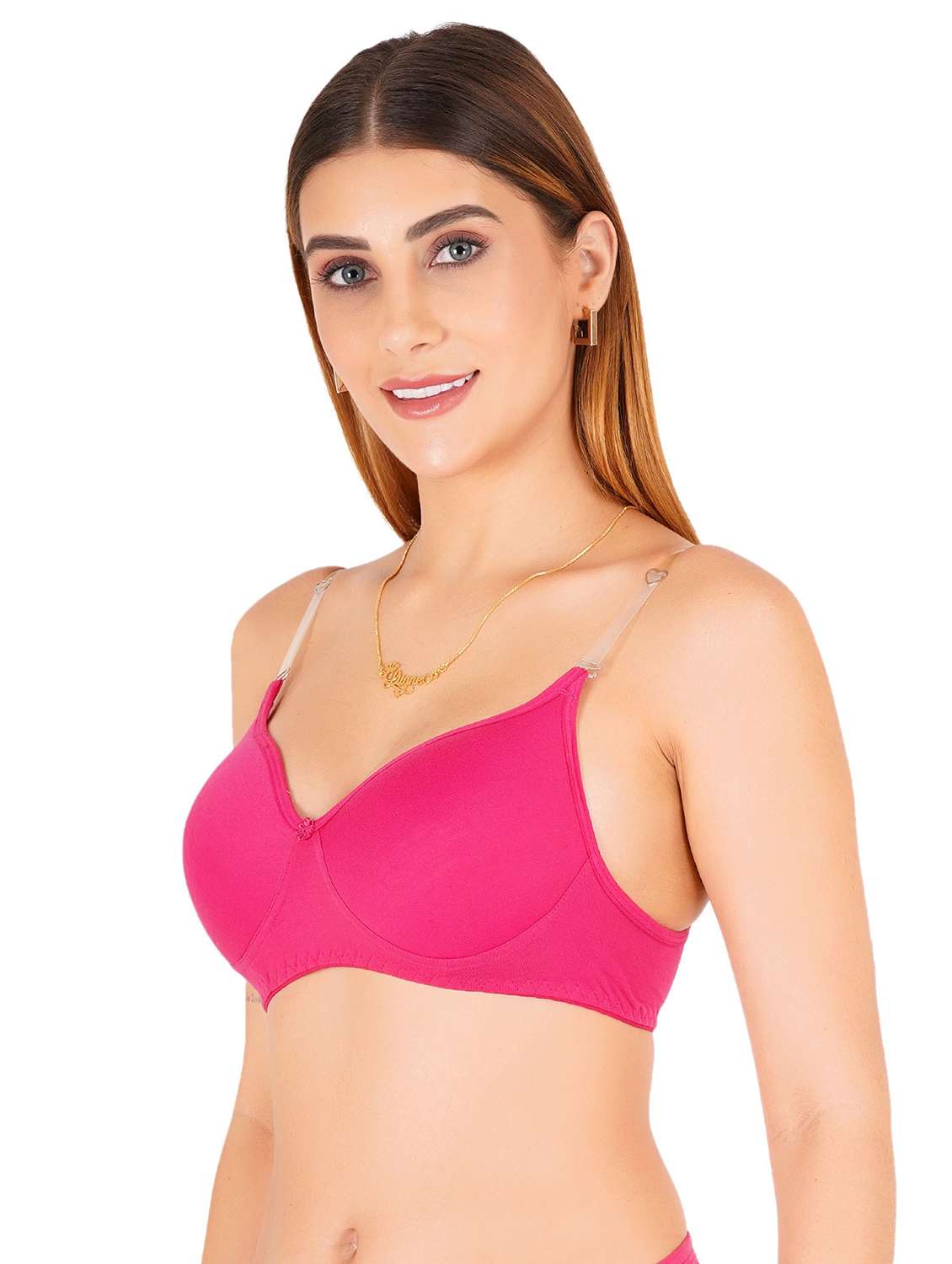 women solid non-wired t-shirt bra - 22443711 -  Standard Image - 3