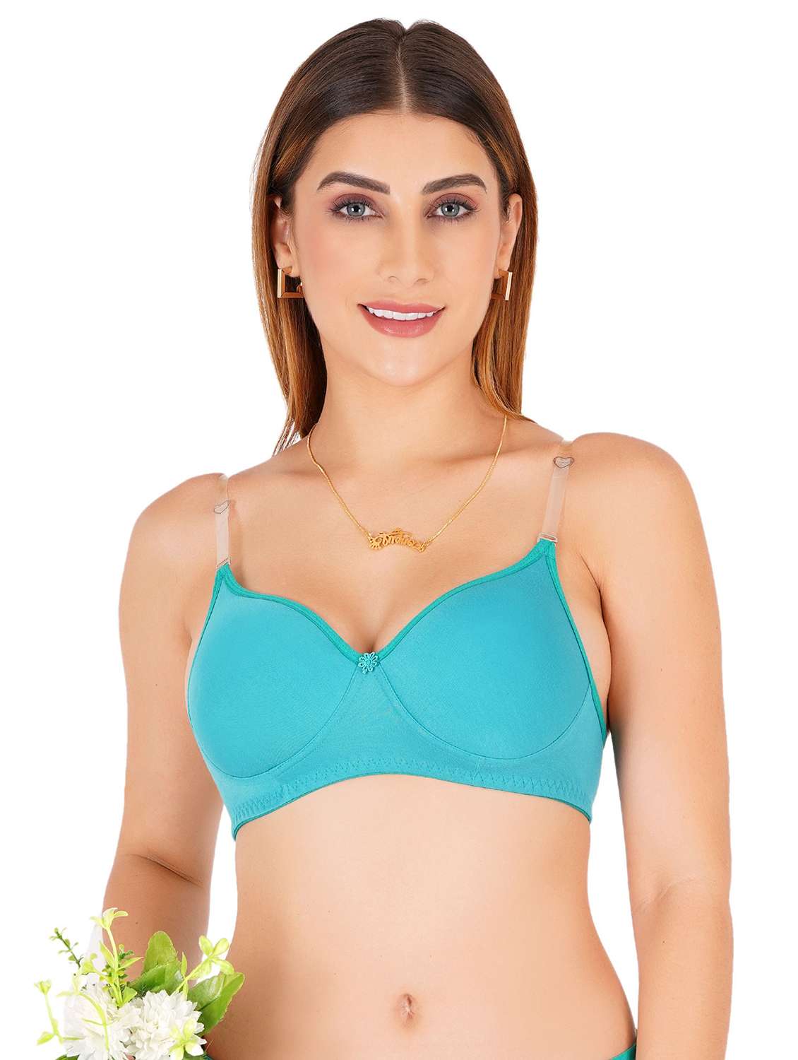 women solid non-wired t-shirt bra