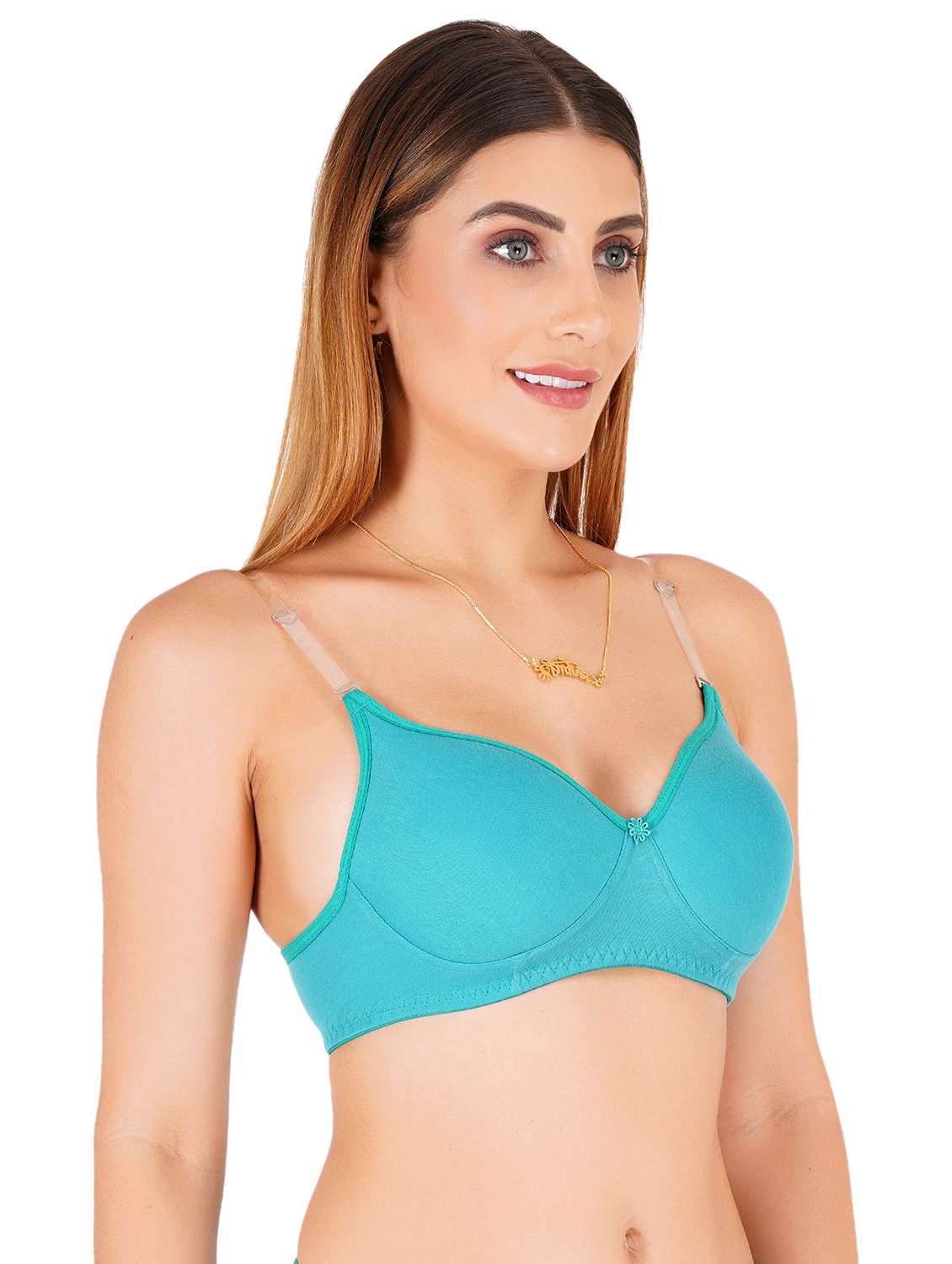 women solid non-wired t-shirt bra - 22443712 -  Standard Image - 3