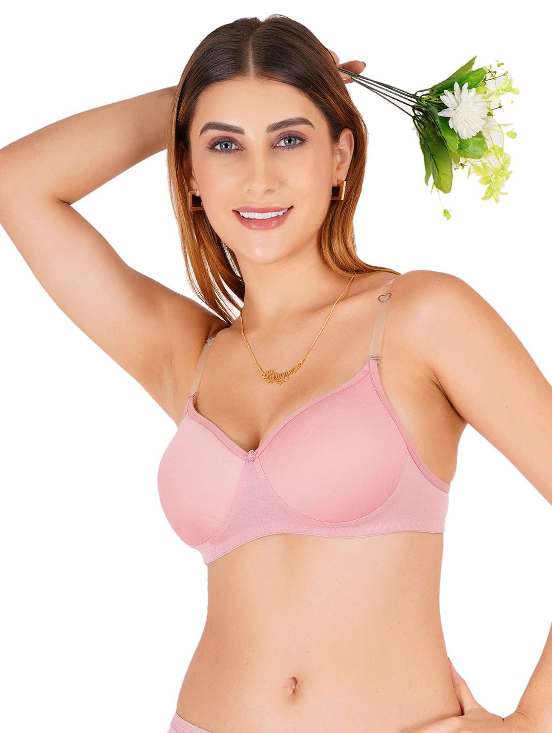 women solid non-wired t-shirt bra
