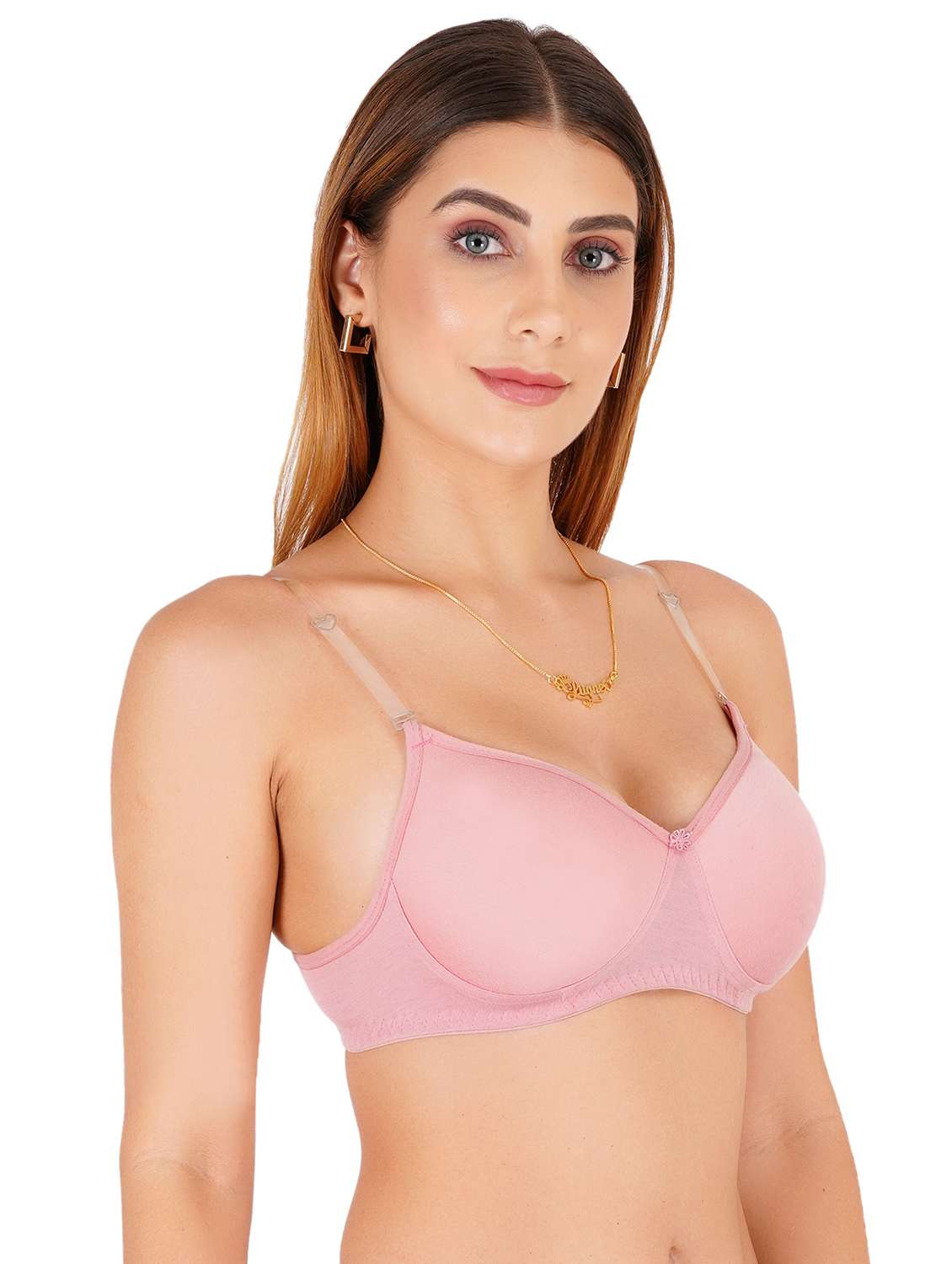 women solid non-wired t-shirt bra - 22443717 -  Standard Image - 3