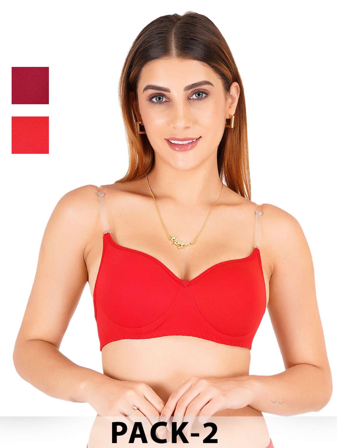 women pack of 2 non padded bra